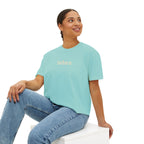 Flatirons Boulder Colorado Women's Cropped Boxy Tee