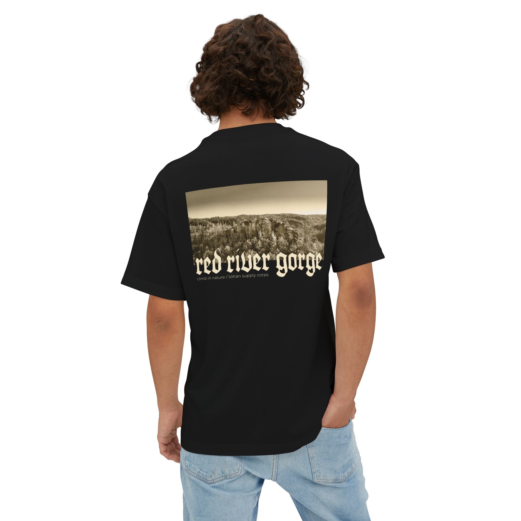 Red River Gorge Half Moon Rock Kentucky Boxy Tee
