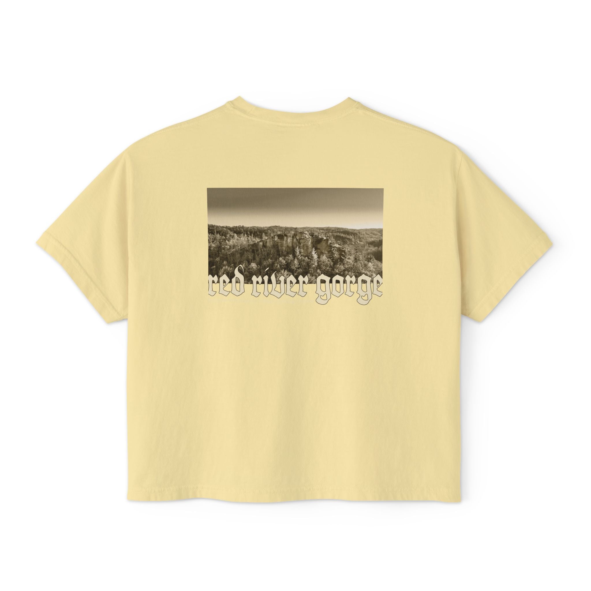 Red River Gorge Kentucky Women's Cropped Boxy Tee