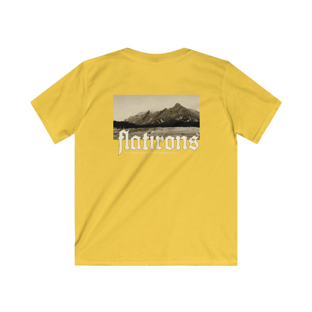 Flatirons Boulder Colorado Modern Youth Relaxed Tee