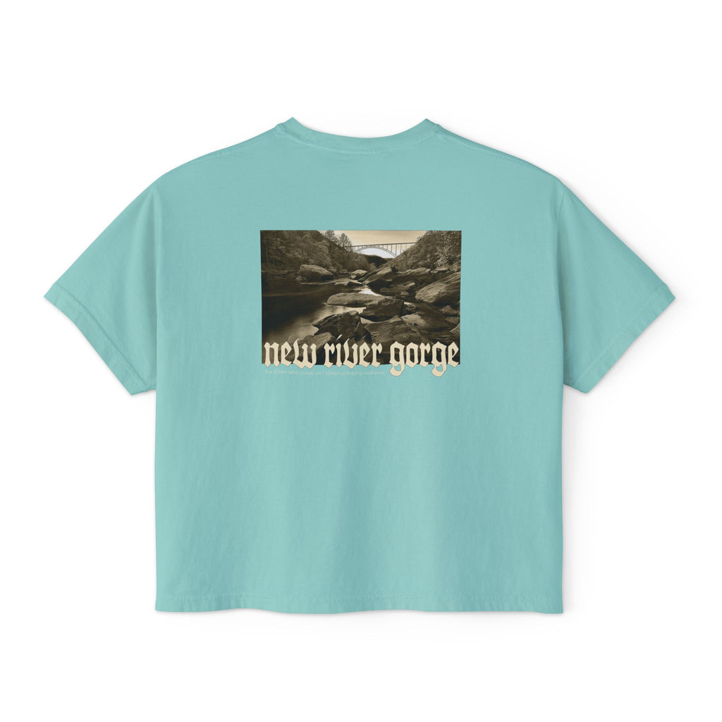 New River Gorge National Park West Virginia Women's Cropped Boxy Tee