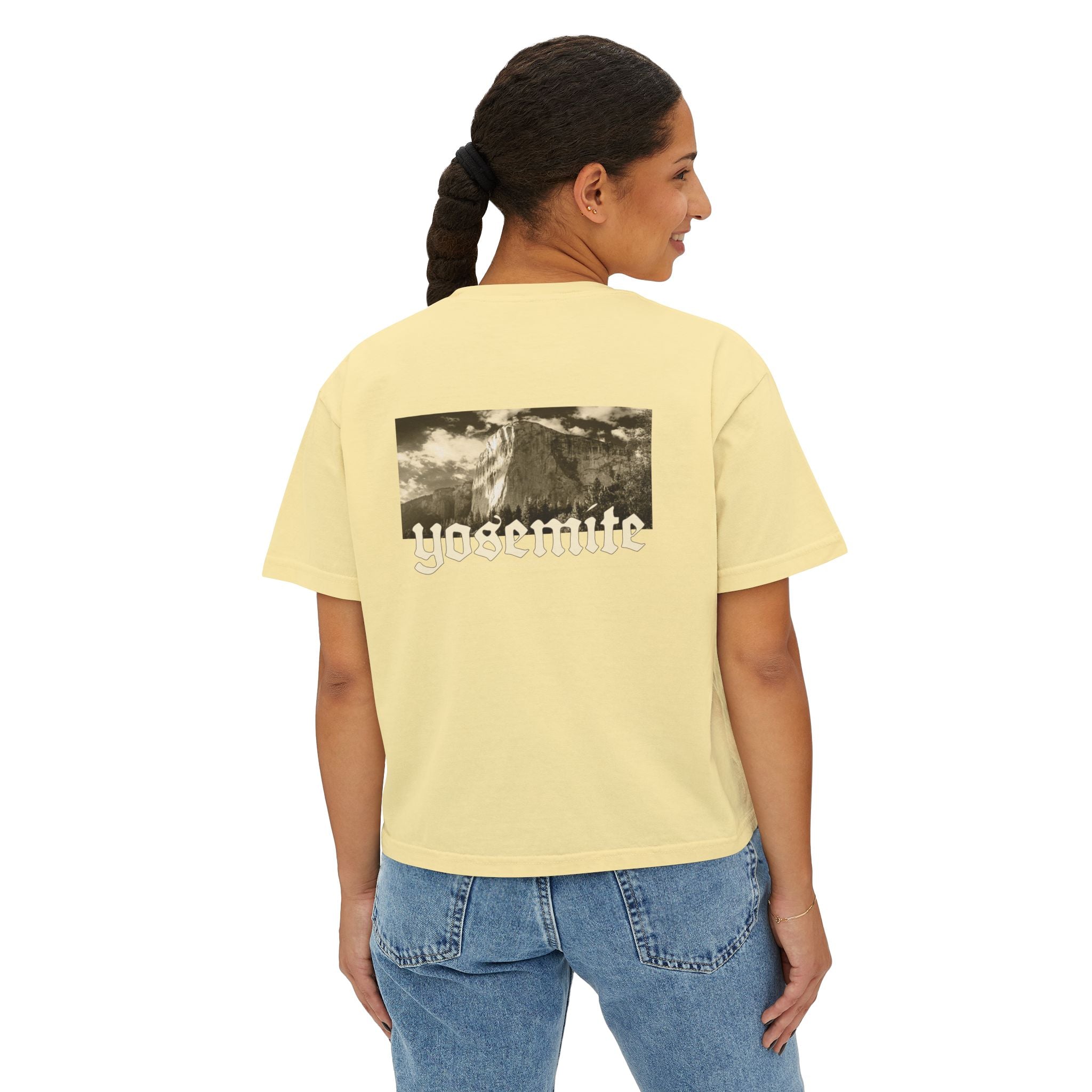 El Capitan Yosemite National Park California Women's Boxy Tee