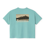 Flatirons Boulder Colorado Women's Cropped Boxy Tee