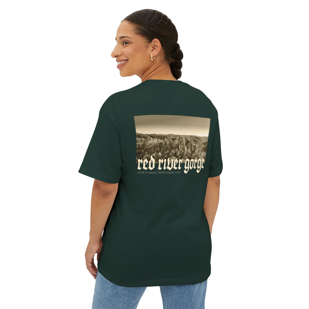 Red River Gorge Half Moon Rock Kentucky Boxy Tee