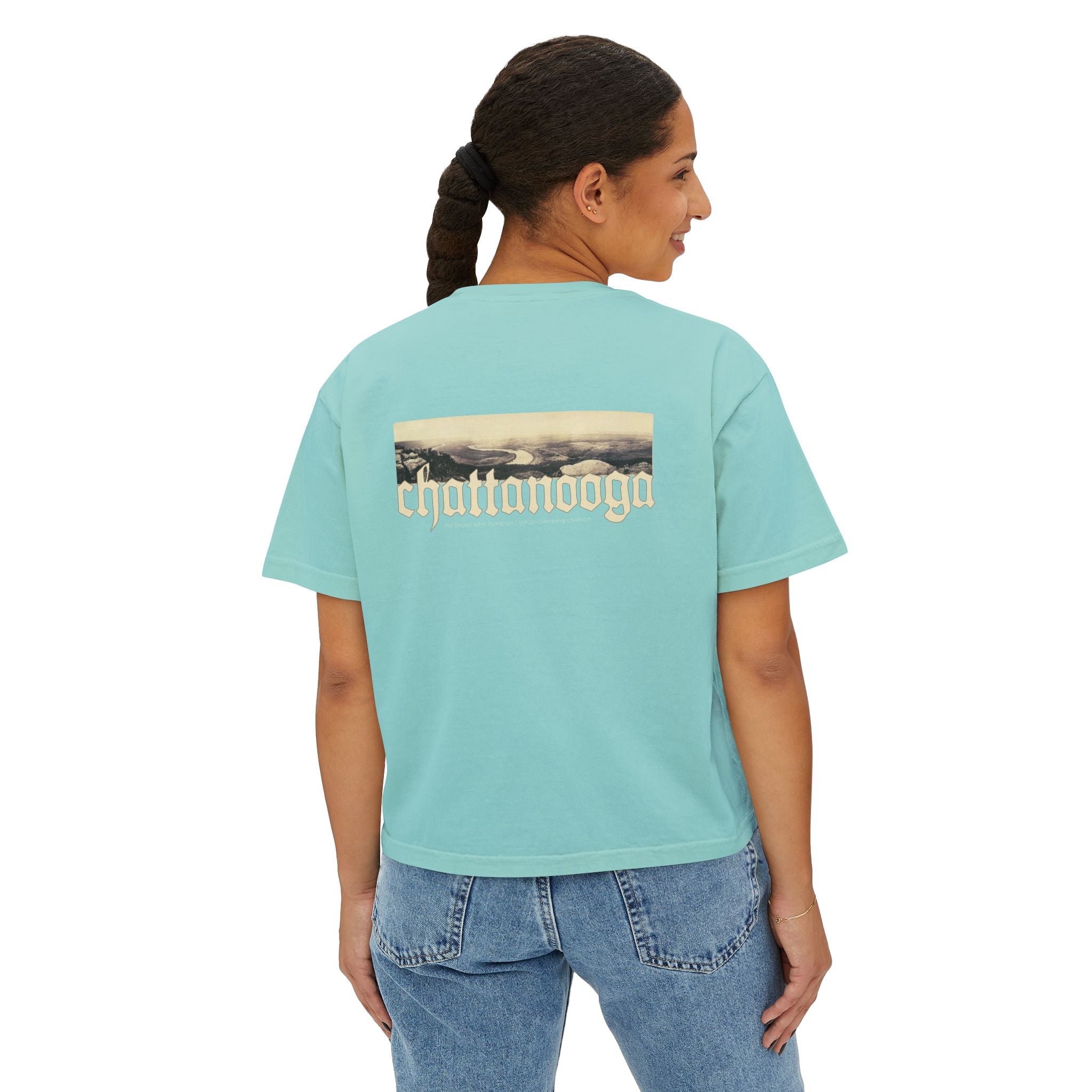 Chattanooga Lookout Mountain Tennessee Women's Boxy Cropped Tee
