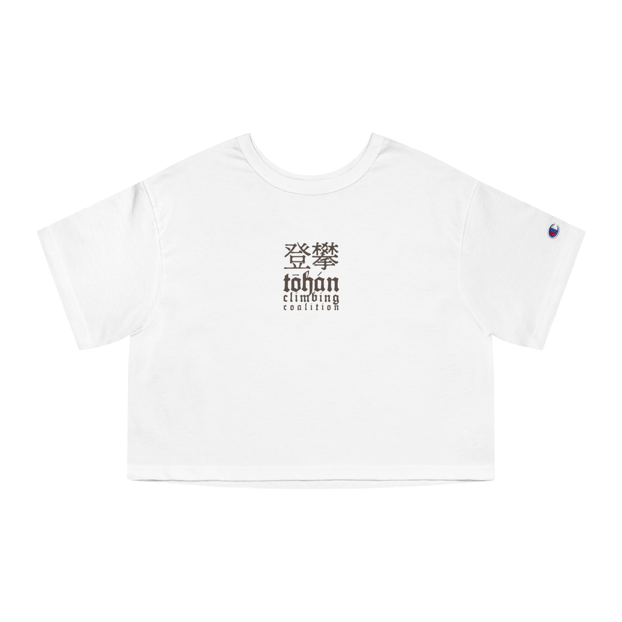 TŌHÁN Climbing Coalition Kanji Signature Women's Cropped T-Shirt