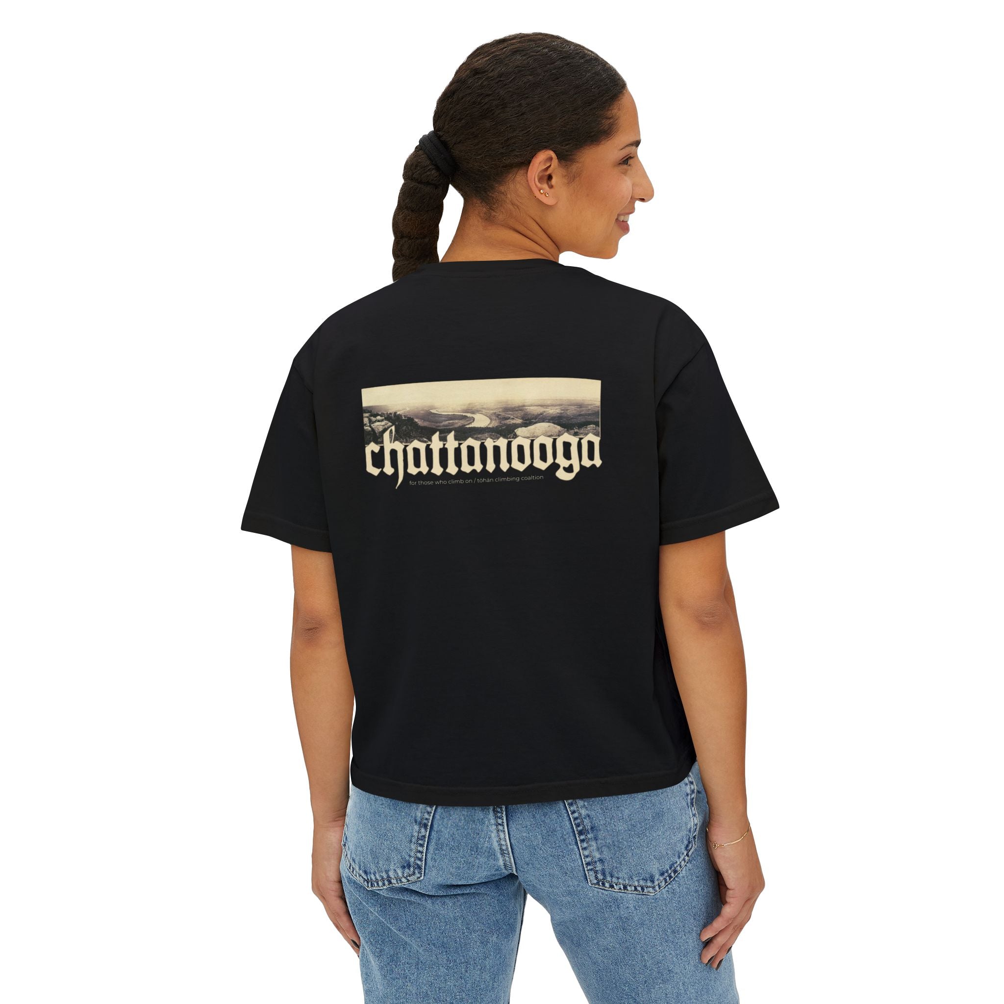 Chattanooga Lookout Mountain Tennessee Women's Boxy Cropped Tee