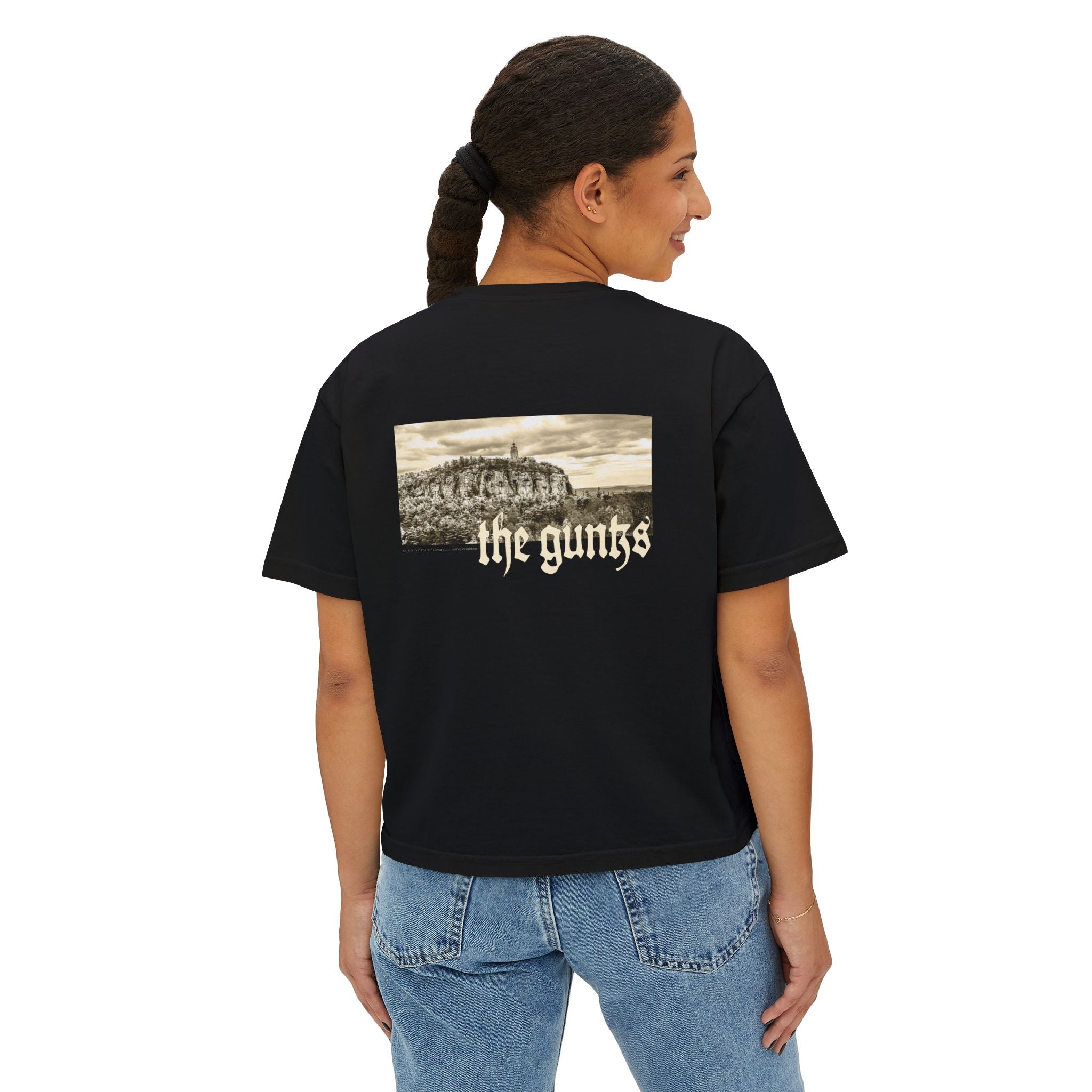Shawangunks The Gunks Sky Top Tower New York Women's Cropped Boxy Tee