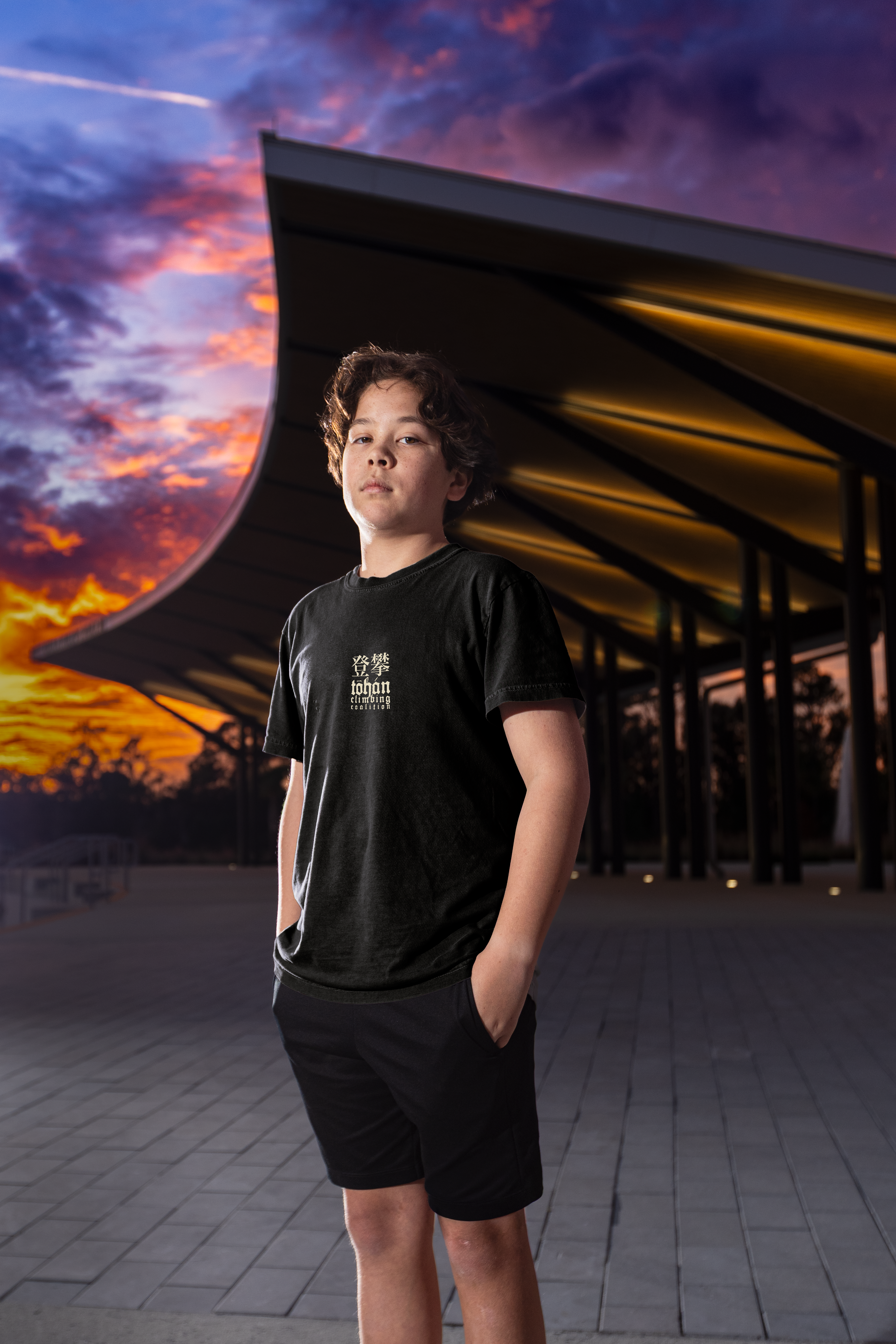 TŌHÁN Climbing Coalition Kanji Signature Youth Relaxed Tee