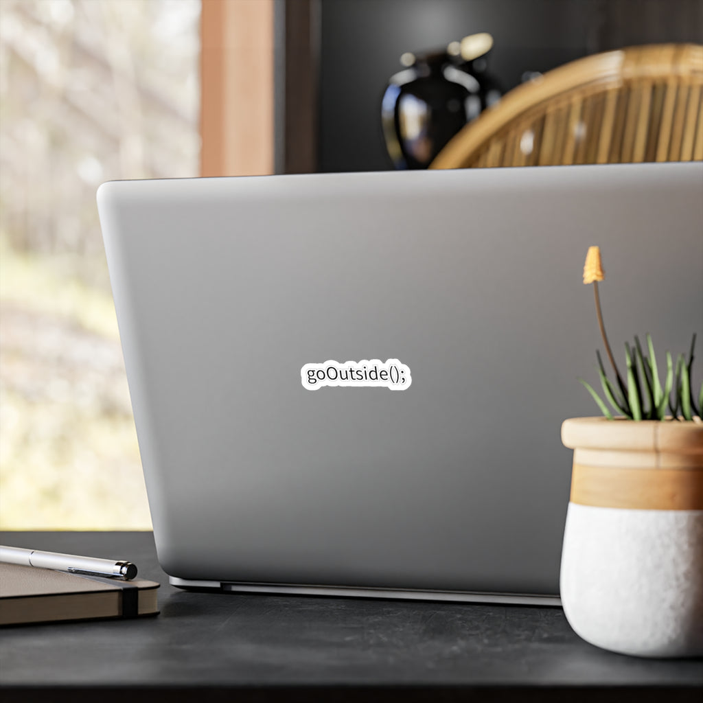 Go Outside - Function Call Code - Vinyl Decal
