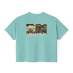 El Capitan Yosemite National Park California Women's Cropped Boxy Tee