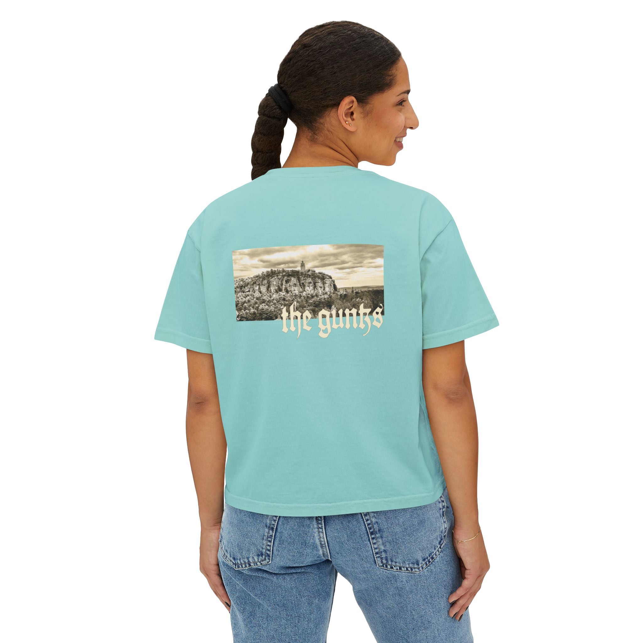 Shawangunks The Gunks Sky Top Tower New York Women's Cropped Boxy Tee