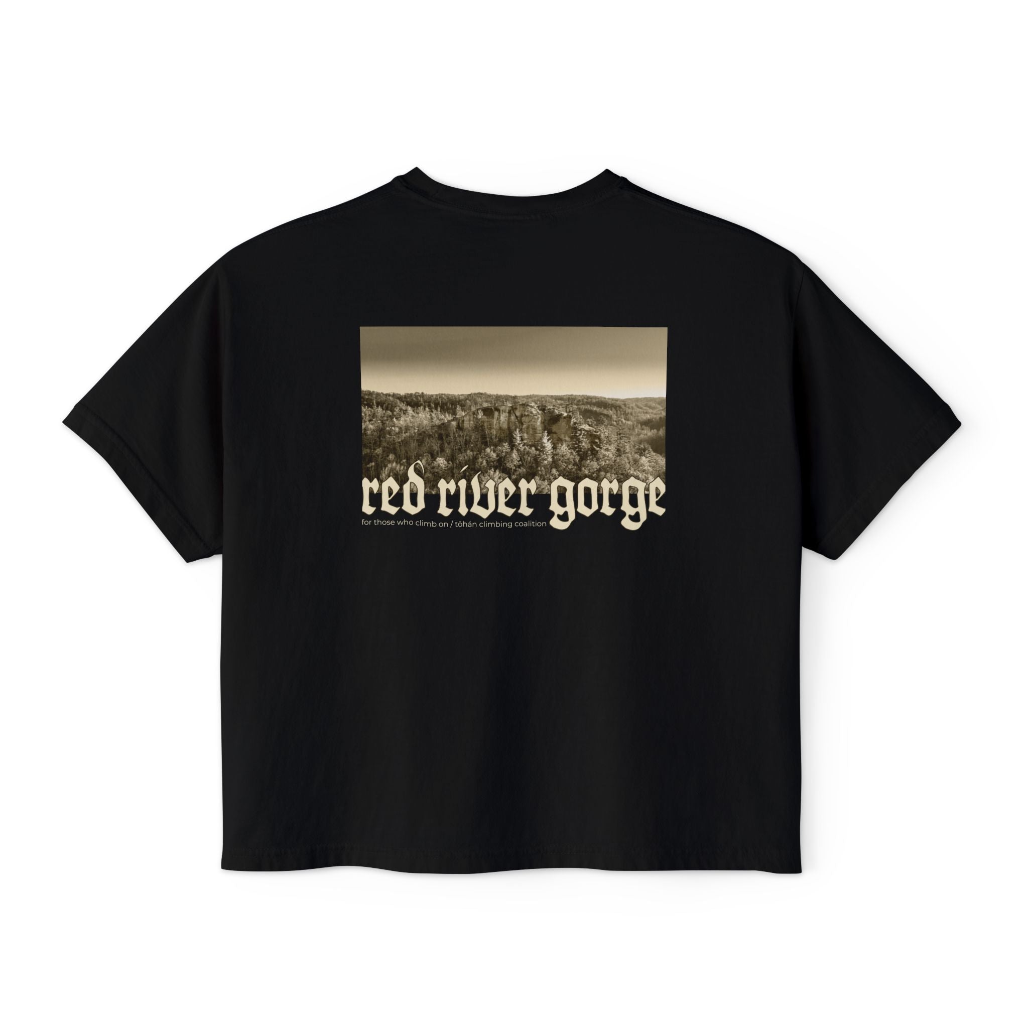 Red River Gorge Kentucky Women's Cropped Boxy Tee