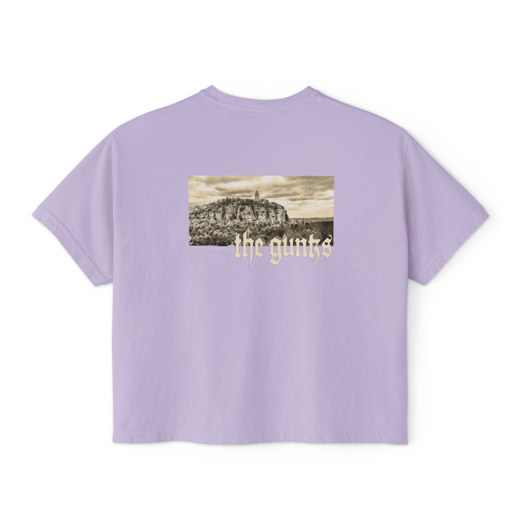 Shawangunks The Gunks Sky Top Tower New York Women's Cropped Boxy Tee