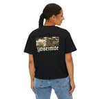 El Capitan Yosemite National Park California Women's Cropped Boxy Tee
