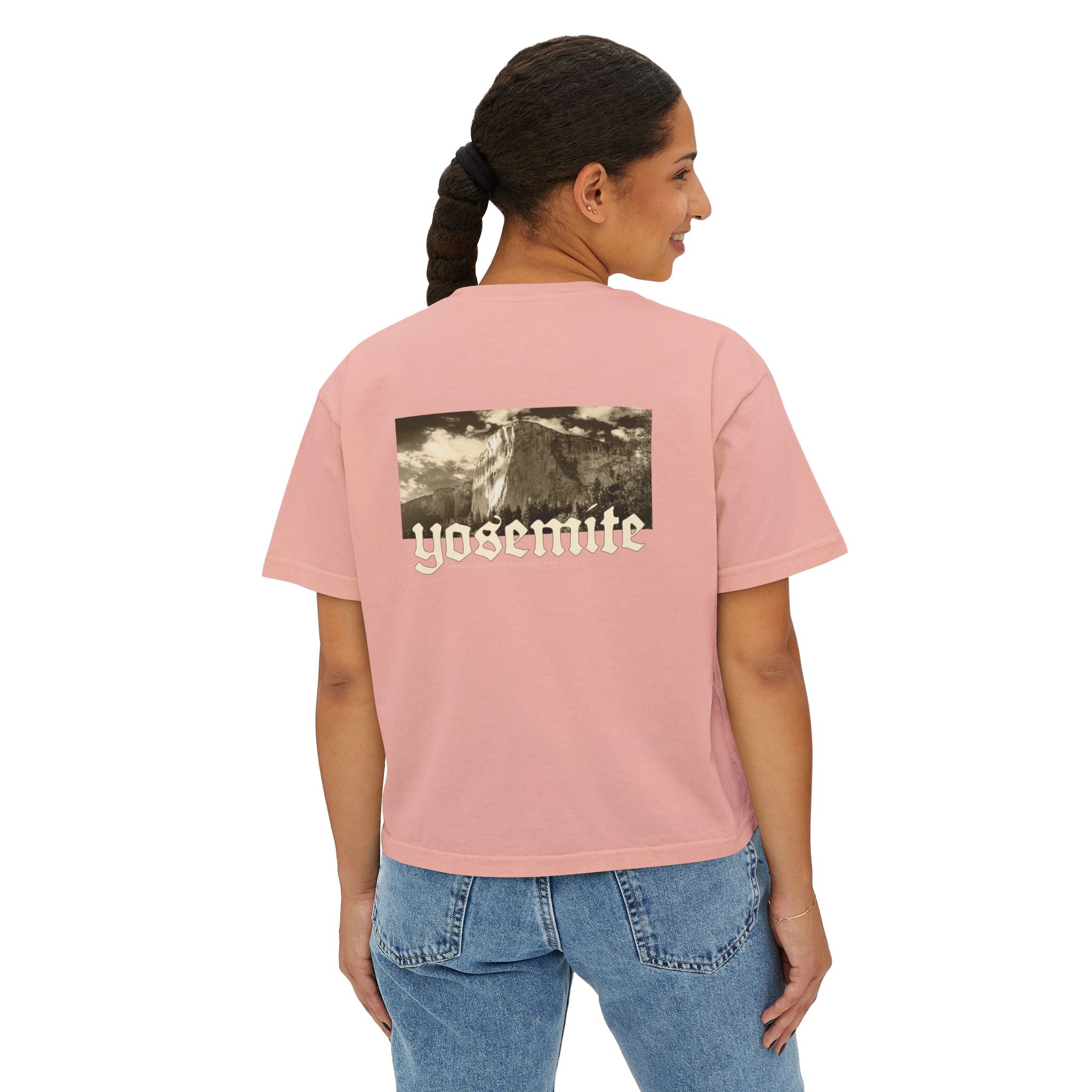 El Capitan Yosemite National Park California Women's Boxy Tee