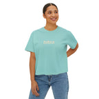 El Capitan Yosemite National Park California Women's Cropped Boxy Tee