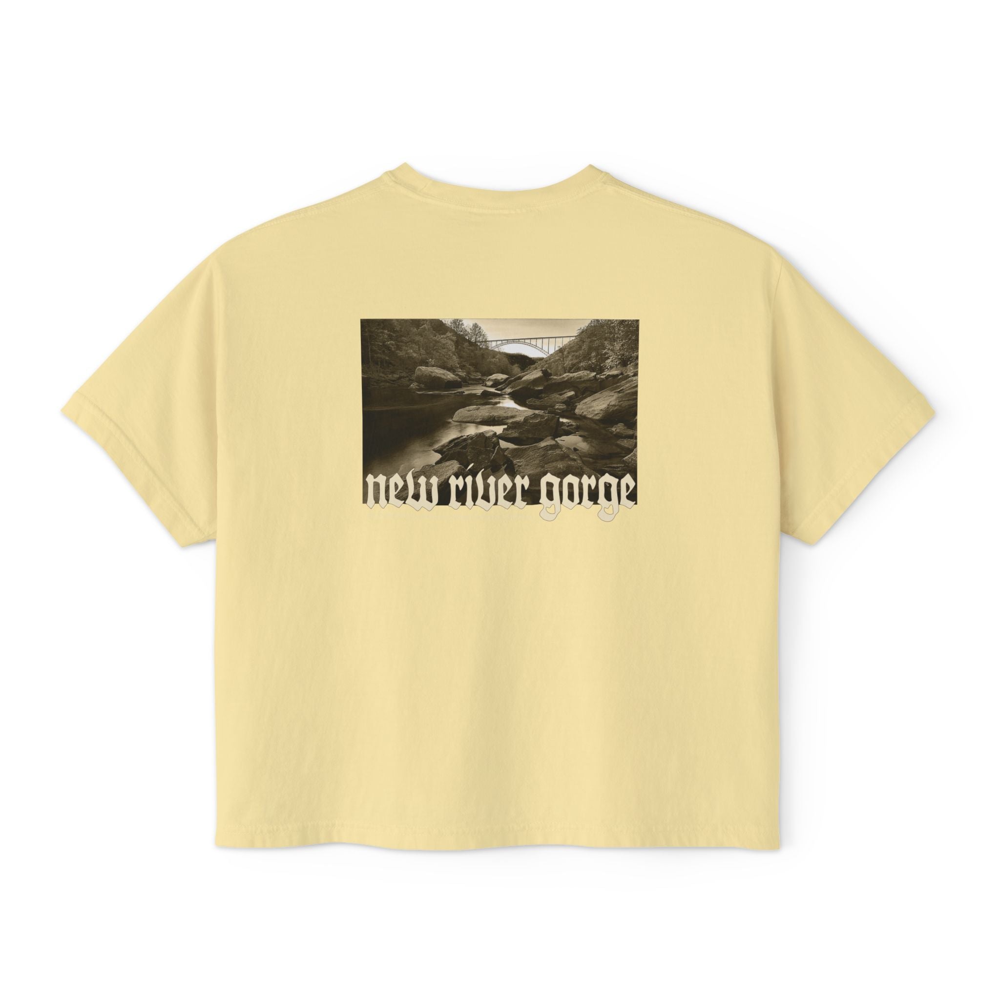 New River Gorge National Park West Virginia Women's Cropped Boxy Tee