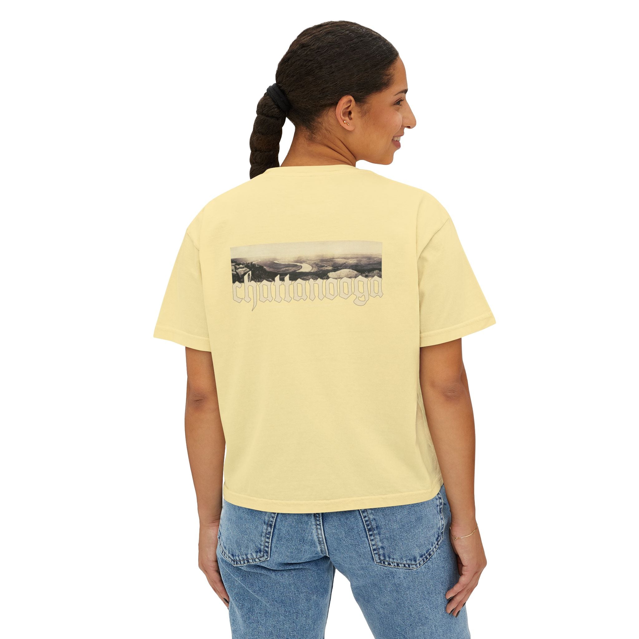 Chattanooga Lookout Mountain Tennessee Women's Boxy Cropped Tee